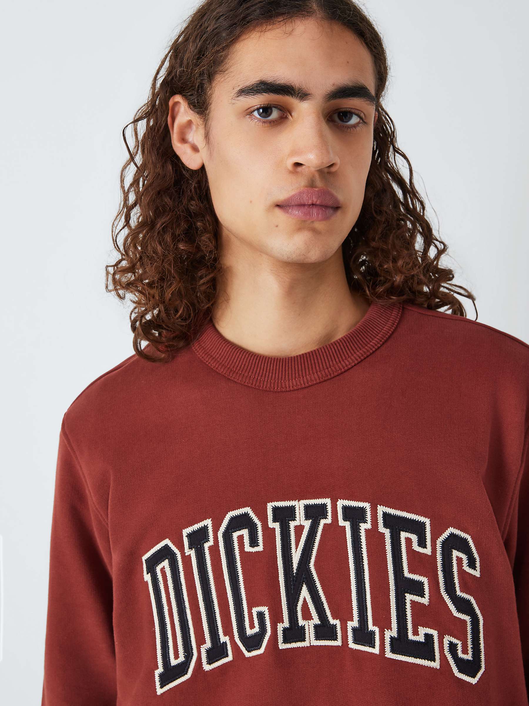 Buy Dickies Aitkin Jumper, Red/Black Online at johnlewis.com