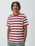 Dickies Rivergrove Striped Short Sleeve T-Shirt, Fired Brick