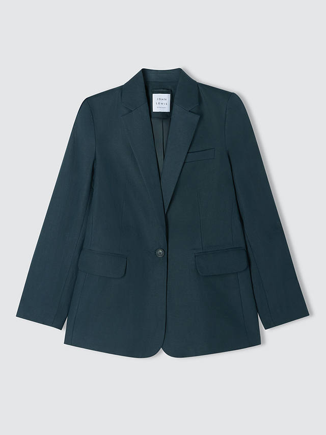 John Lewis Linen Blazer, Navy