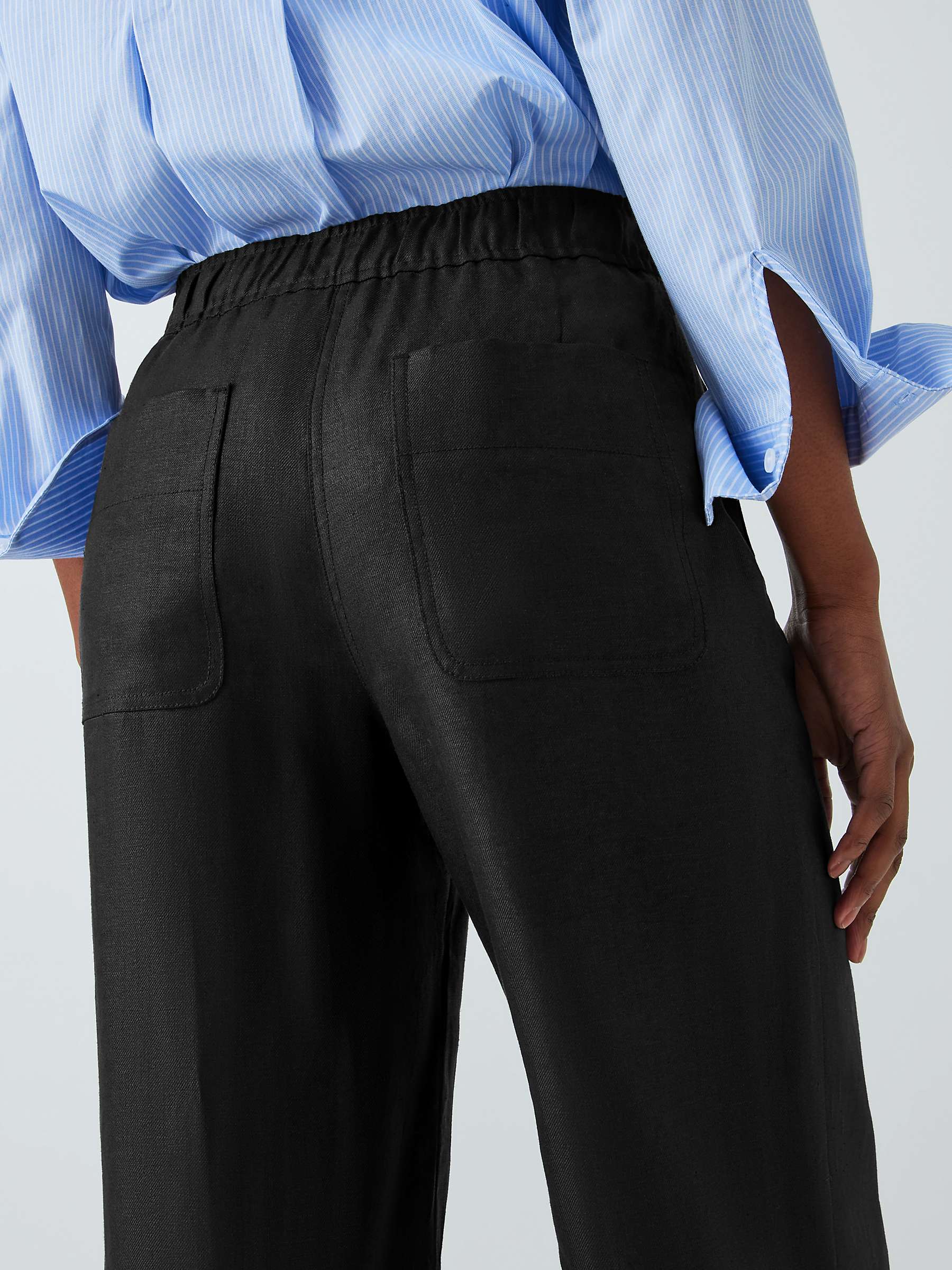 Buy John Lewis Straight Fit Linen Trousers Online at johnlewis.com