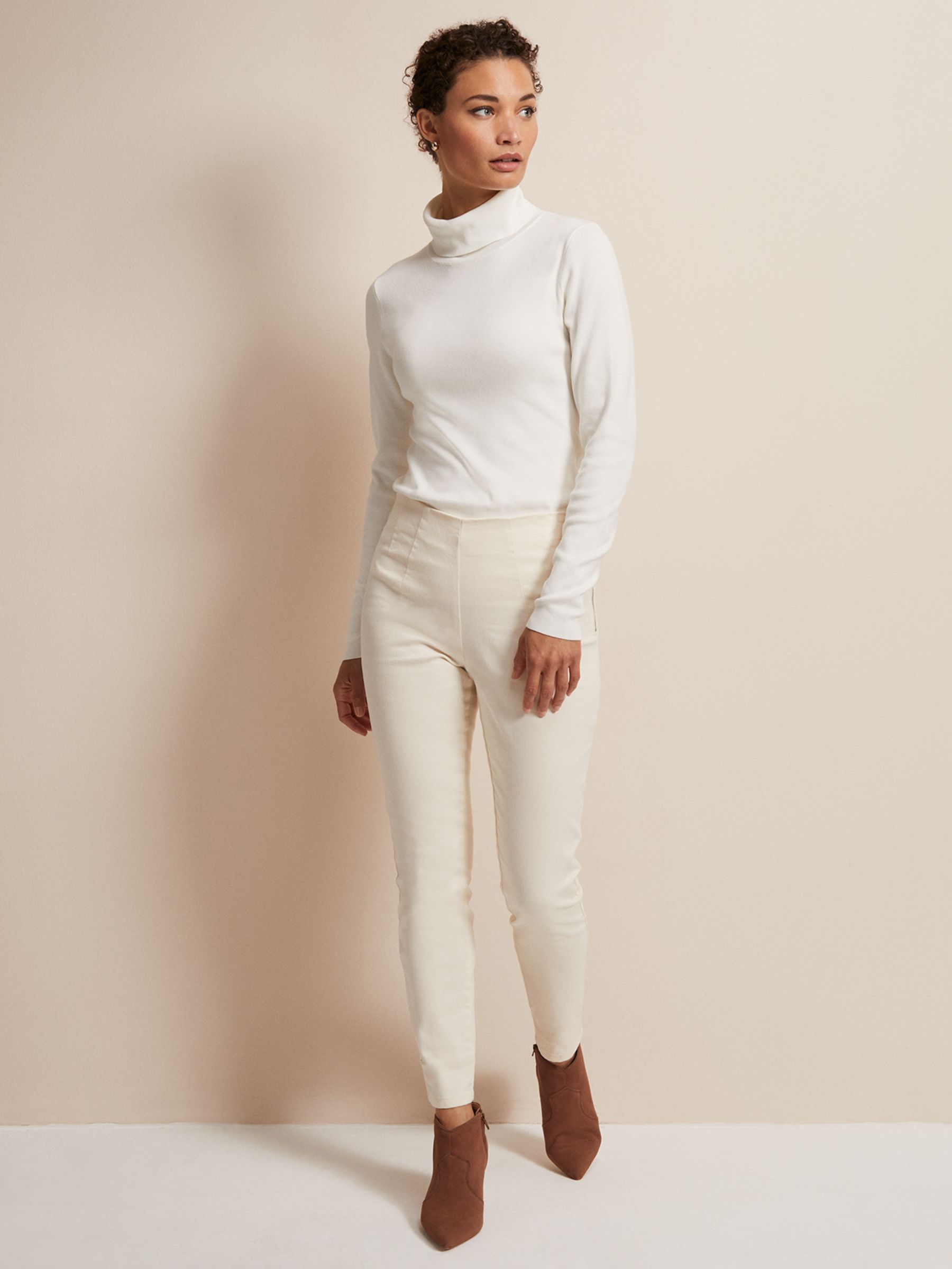 Phase Eight Avyanna Jeggings, Winter White, 8