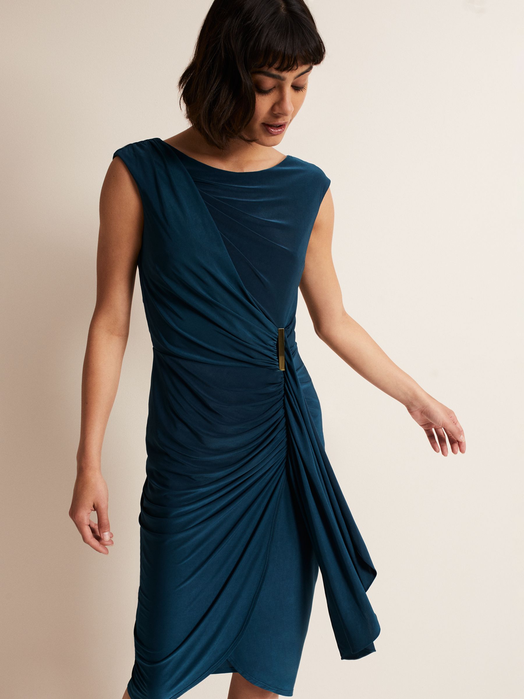 Buy Phase Eight Donna Draped V-Back Dress Online at johnlewis.com