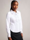 Ted Baker Kayteii Expose Seam Detail Fitted Shirt, White White