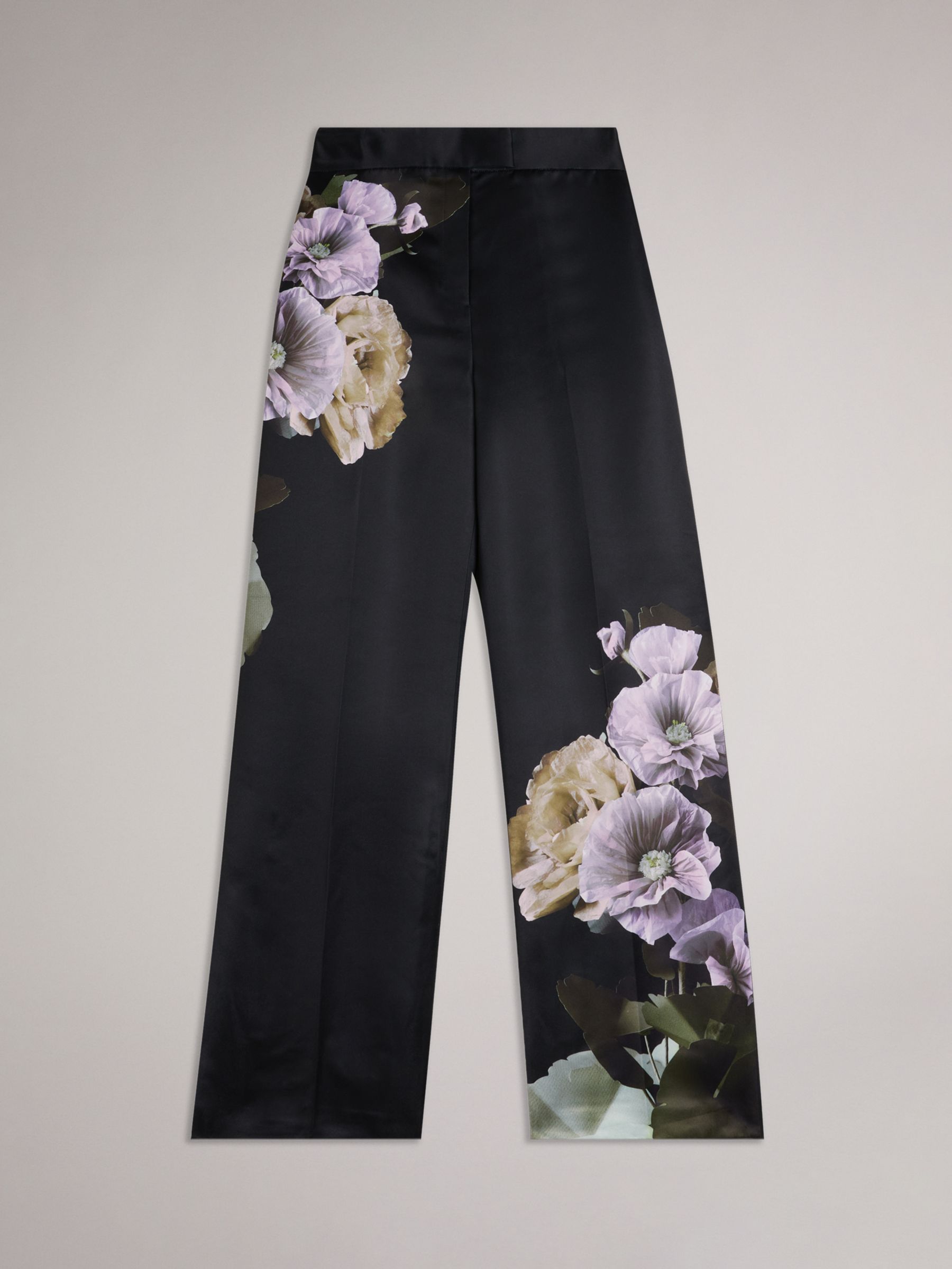  The Drop Women's Orchid, Orchid Wide Leg Satin Pant by