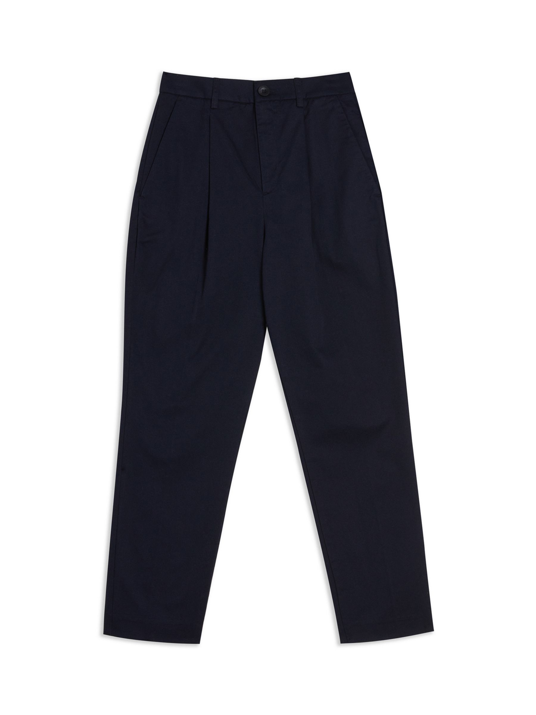 Ted Baker Maryiah High Waisted Trousers, Dark Blue at John Lewis & Partners