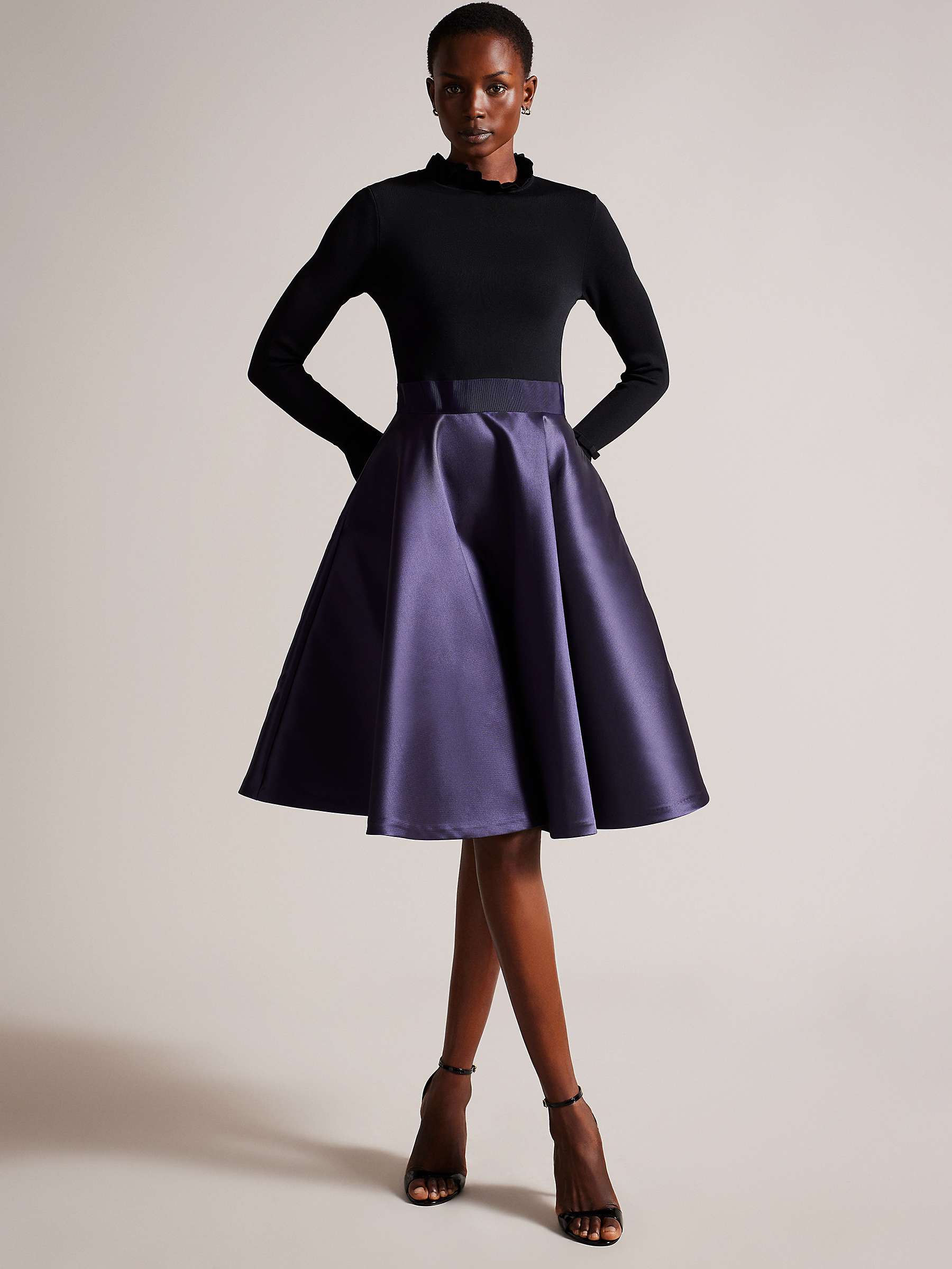 Buy Ted Baker Zadi Knitted Full Flared Dress Online at johnlewis.com