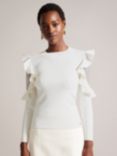 Ted Baker Floraas Knit Top, White