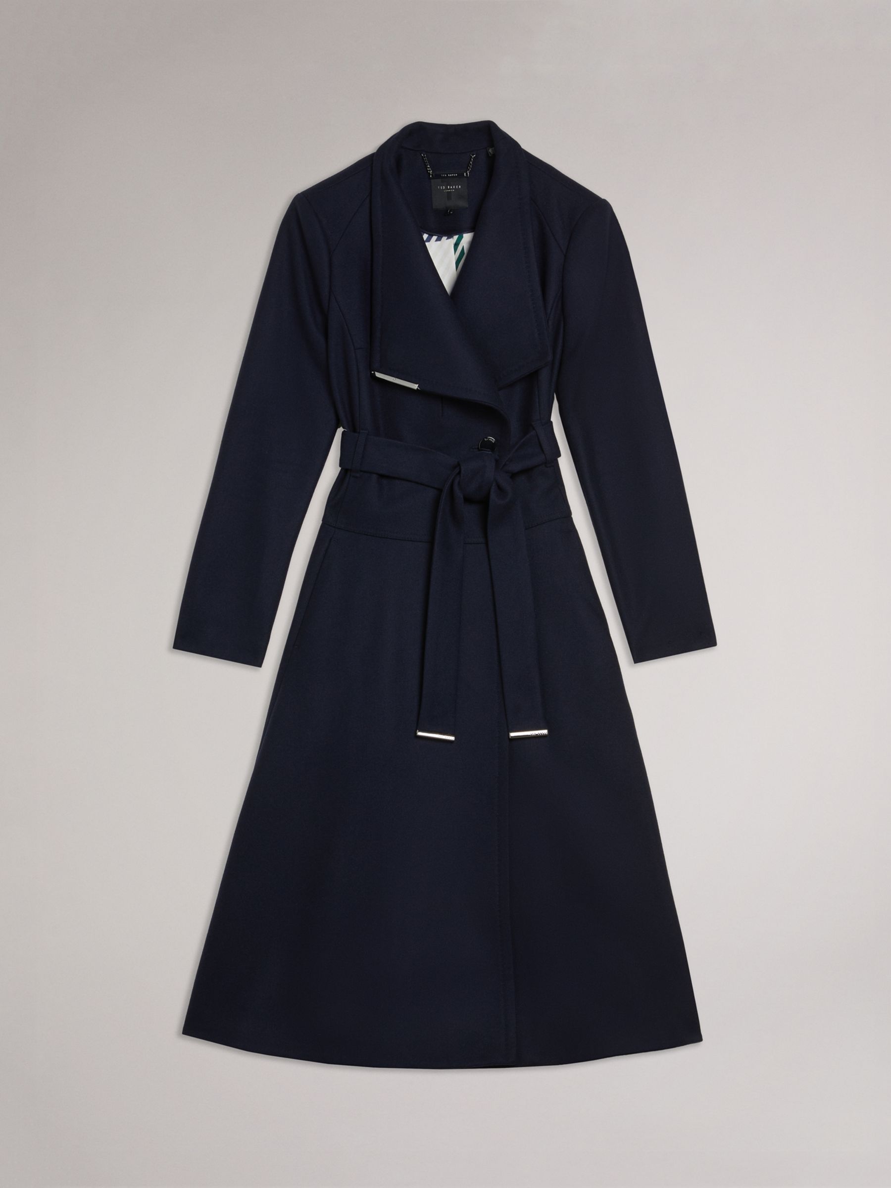 Ted baker navy 2025 wool coat