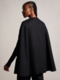 Ted Baker Valariy Wool and Cashmere Blend Cape, Black