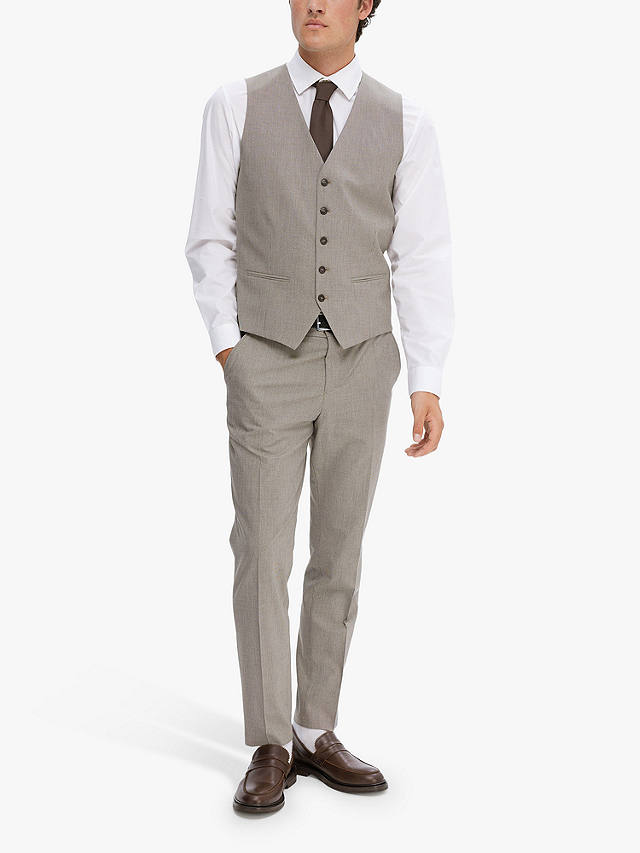 SELECTED HOMME Tailored Fit Waistcoat, Light Brown