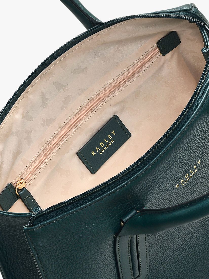 Radley Dukes Place Grainy Leather Medium Zip-Top Grab Bag, Ink at John  Lewis & Partners