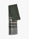 Radley Fluffy Check Scarf, Eucalyptus/Multi