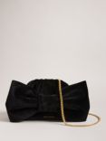 Ted Baker Niasie Chain Strap Velvet Shoulder Bag, Black