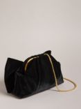 Ted Baker Niasie Chain Strap Velvet Shoulder Bag, Black