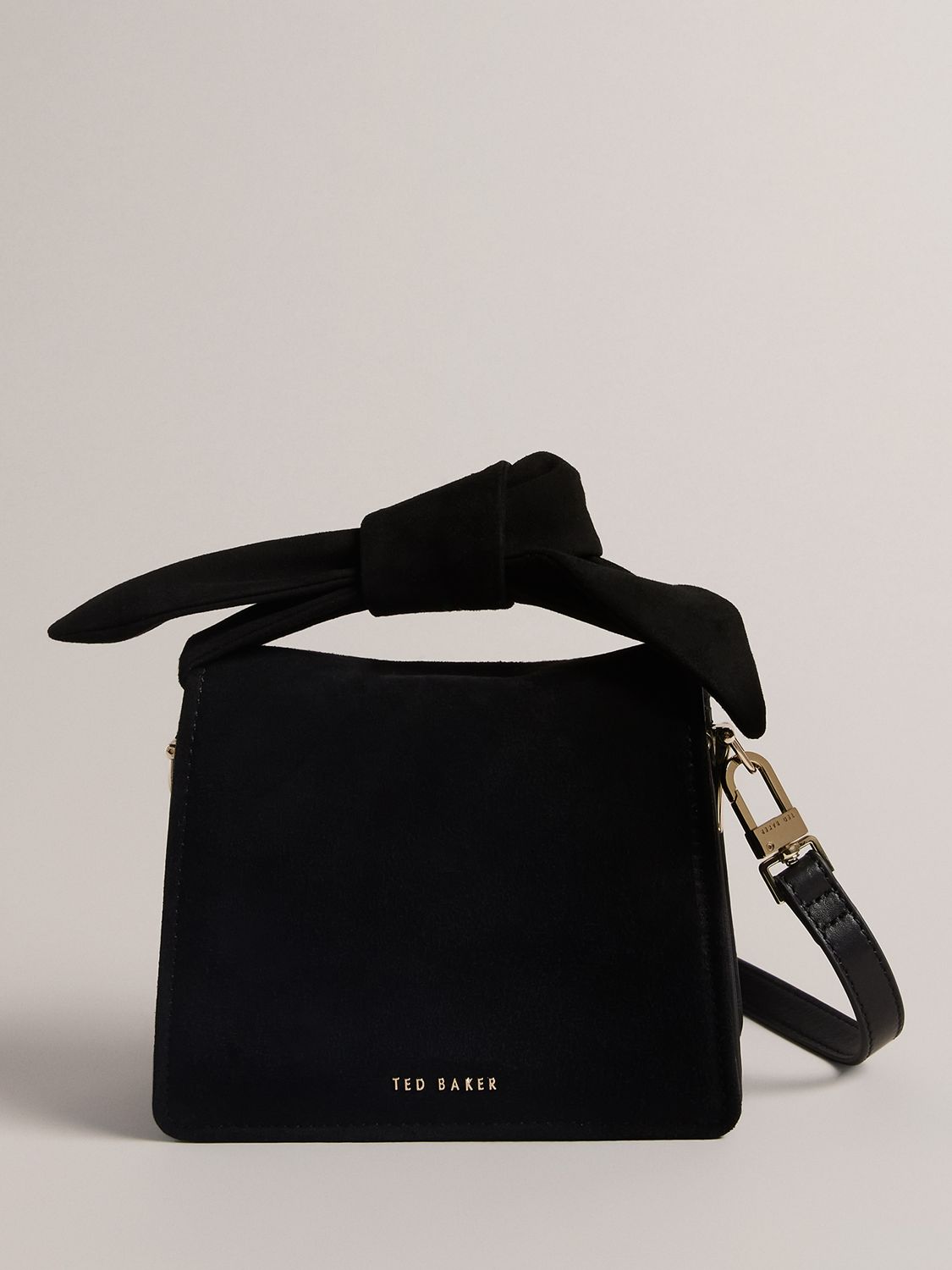 Ted Baker Stunna Mini Webbing Cross Body Bag, Black at John Lewis