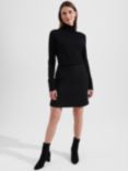 Hobbs Kelly Wool Blend Mini Skirt, Black