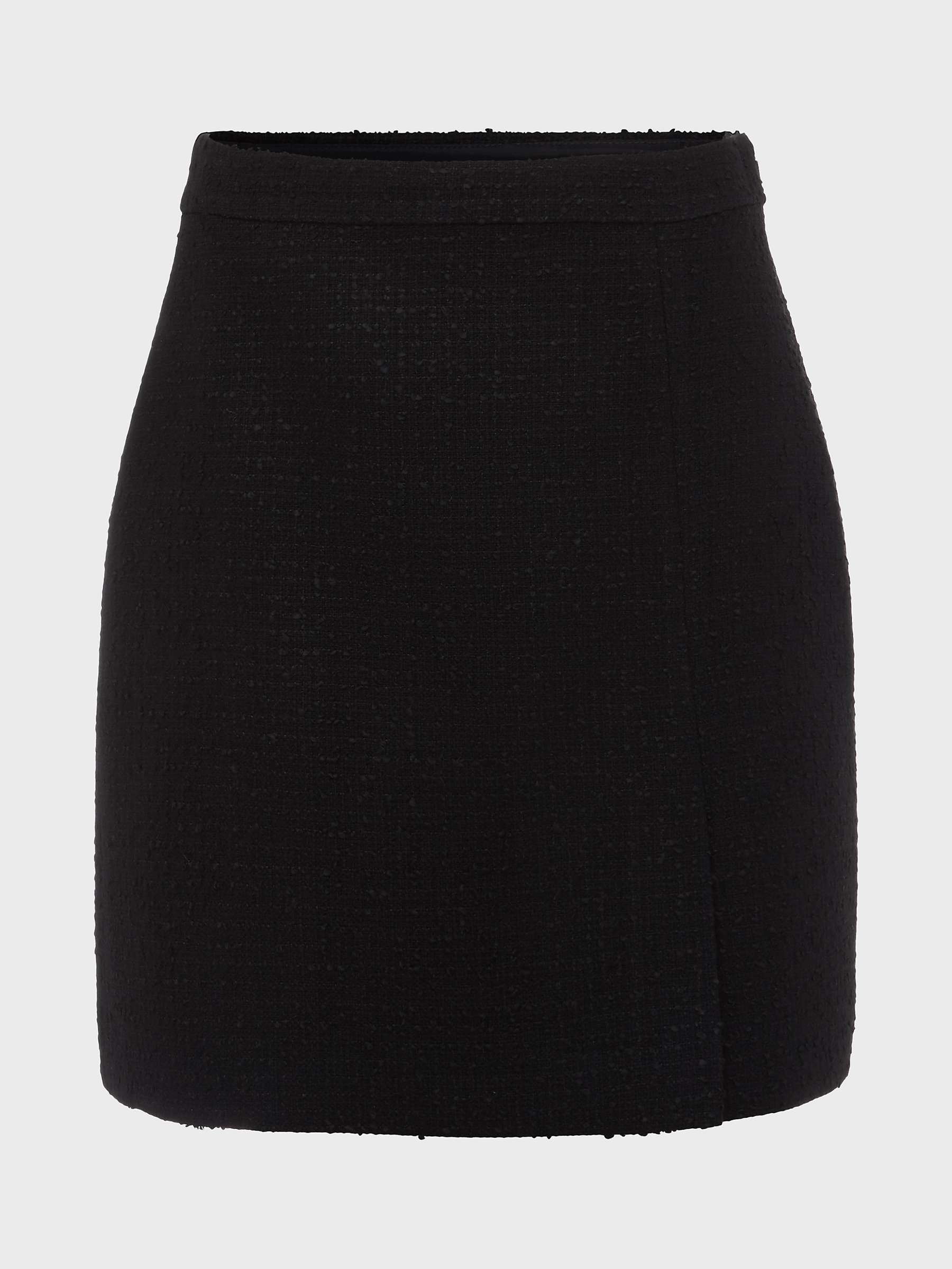 Buy Hobbs Kelly Wool Blend Mini Skirt, Black Online at johnlewis.com