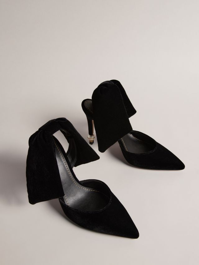 Ted Baker Batalyn Bow High Heel Court Shoes, Black Black, EU36