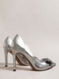 Ted Baker Orlila Crystal Bow Court Shoes, Silver, Silver Silver