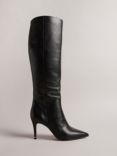 Ted Baker Yolla Leather Stiletto Knee High Boots, Black, Black Black