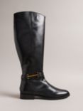 Ted Baker Rydier T-Hinge Leather Knee High Boots, Black