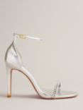 Ted Baker Helenni Crystal Strap Stiletto Sandals, Silver