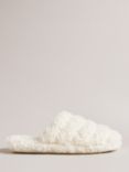 Ted Baker Luvdey Borg Faux Fur Mulr Slippers, Natural Cream