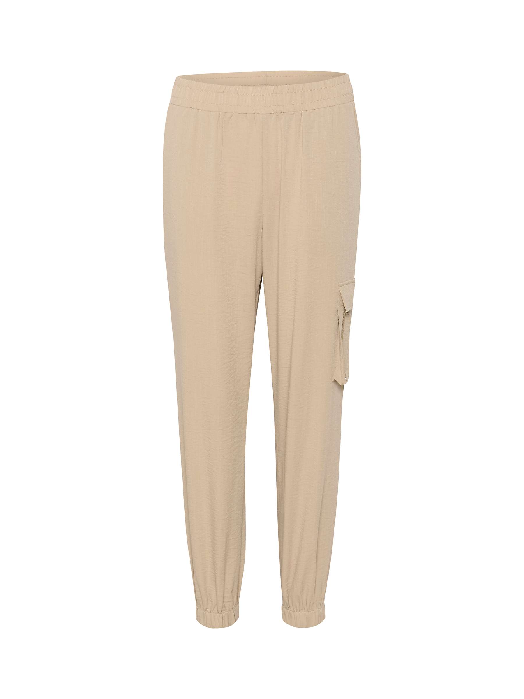 Buy KAFFE Moria Cargo Pocket Jog Trousers, Feather Gray Online at johnlewis.com