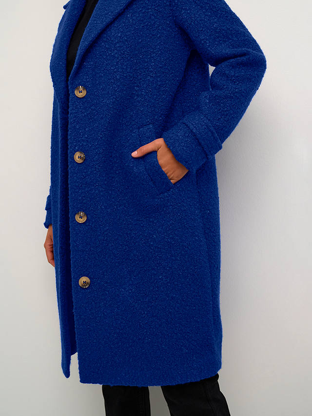 KAFFE Anne Teddy Coat, Clematis Blue