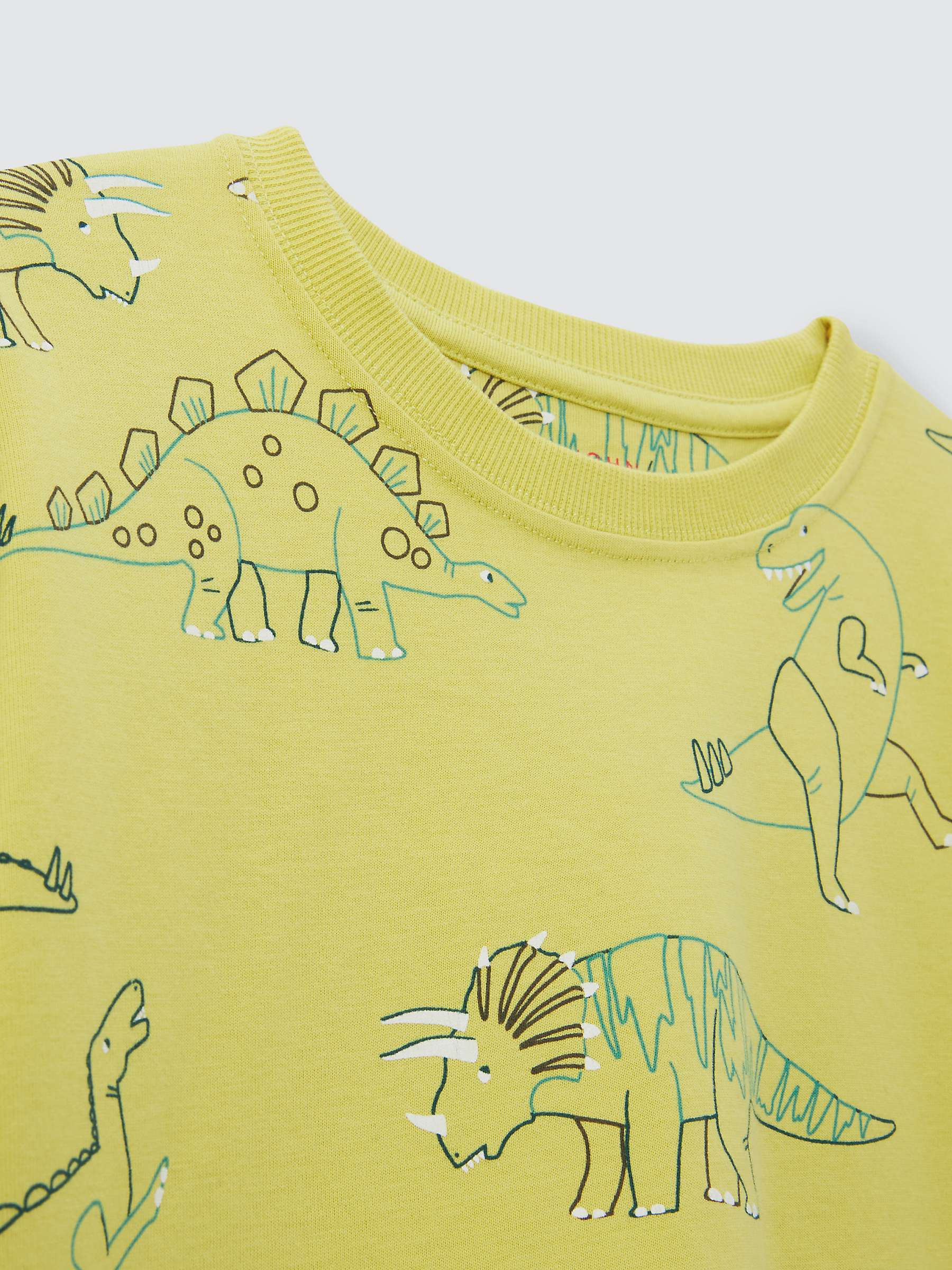 Buy John Lewis Kids' Dinosaur Short Sleeve T-Shirt, Green Online at johnlewis.com