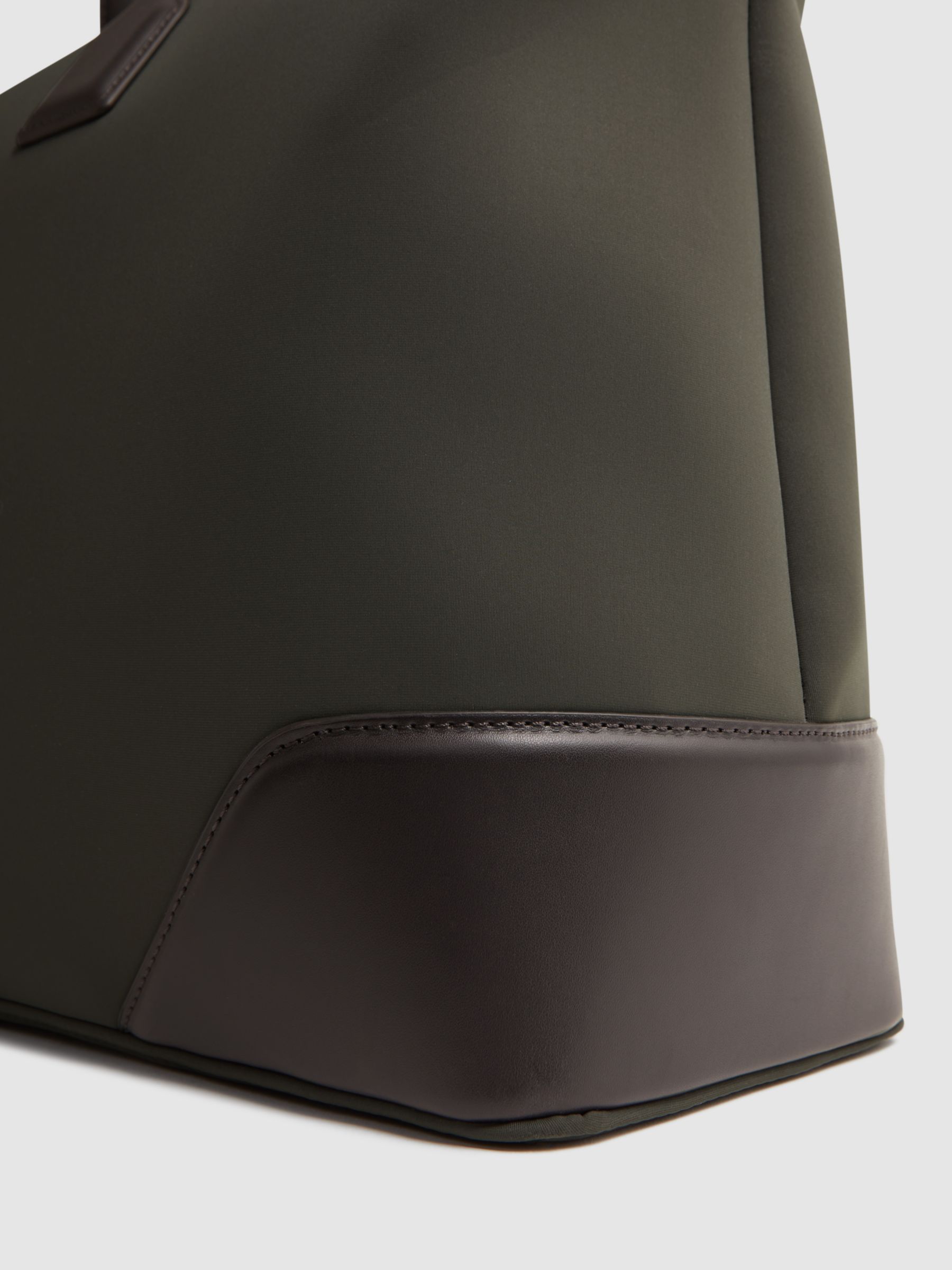 Reiss Elliot Neoprene Holdall Khaki at John Lewis Partners