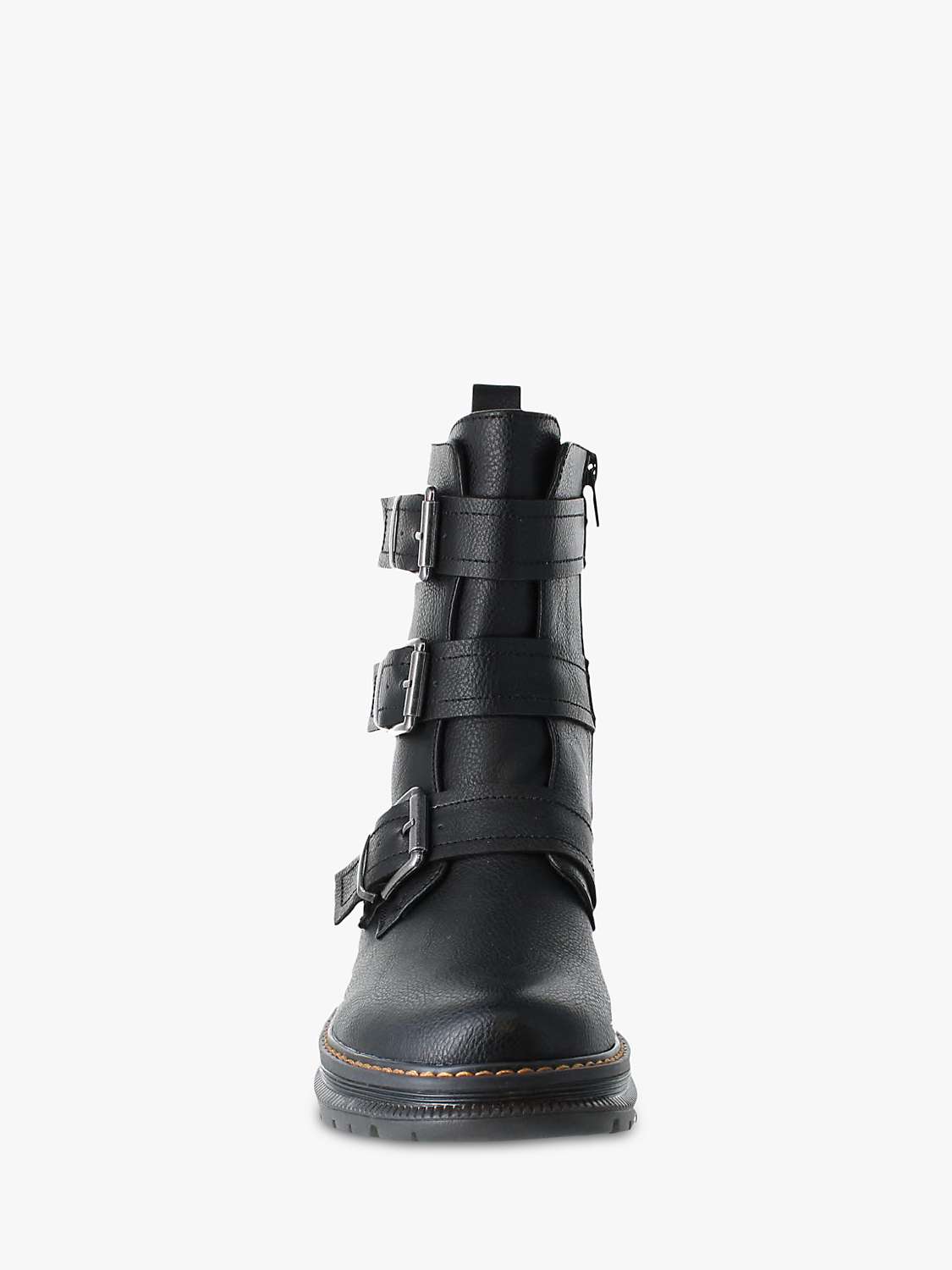 Buy Westland by Josef Seibel Peyton Biker Boots With Buckle Detail, Black Online at johnlewis.com