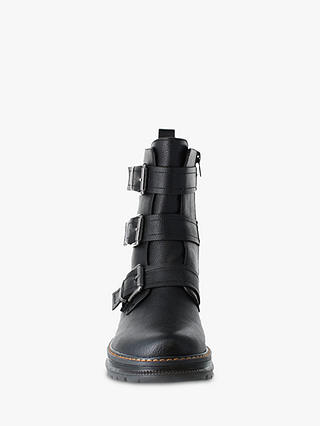 Westland by Josef Seibel Peyton Biker Boots With Buckle Detail, Black