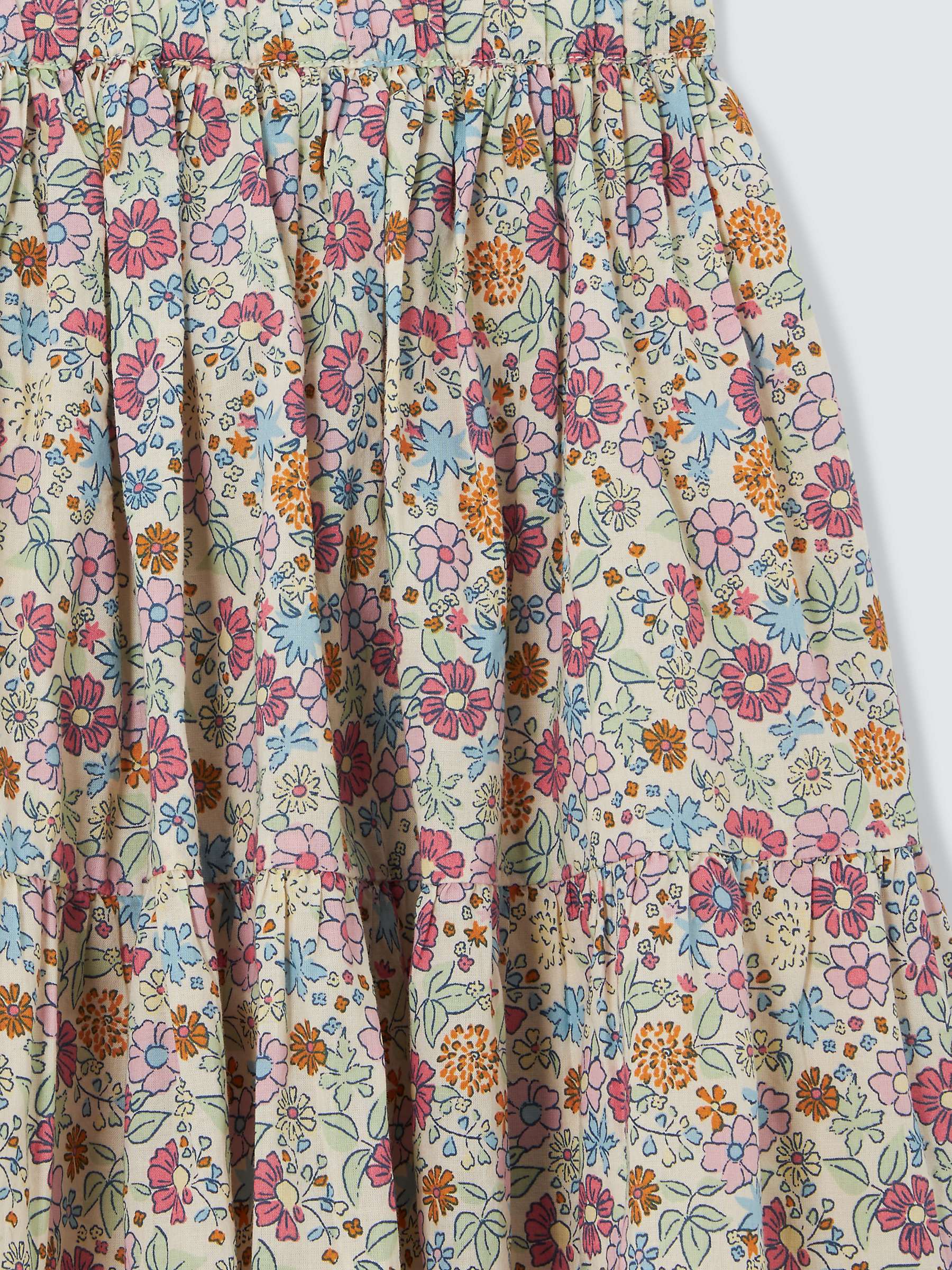 Buy John Lewis Ditsy Floral Tiered Skirt, Multi Online at johnlewis.com