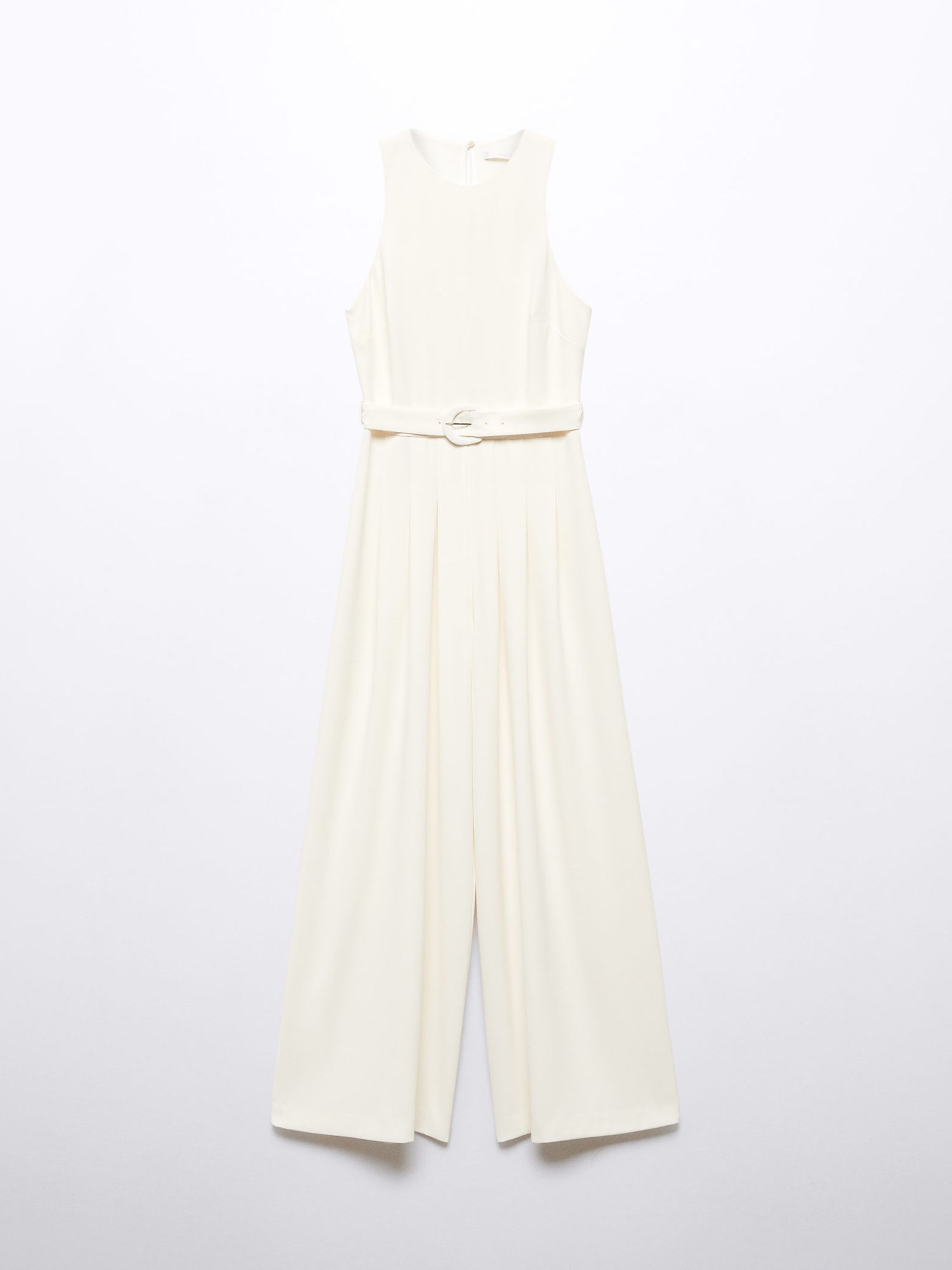 Mango Daniela 1 Piece Jumpsuit, White at John Lewis & Partners