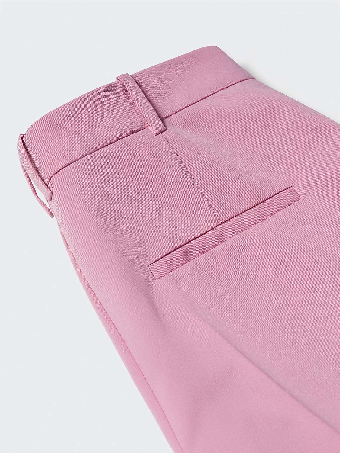 Mango Boreal Straight Suit Trousers, Pink at John Lewis & Partners
