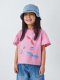 John Lewis Kids' Dragonfly T-Shirt, Cameo Pink