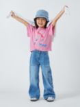 John Lewis Kids' Dragonfly T-Shirt, Cameo Pink