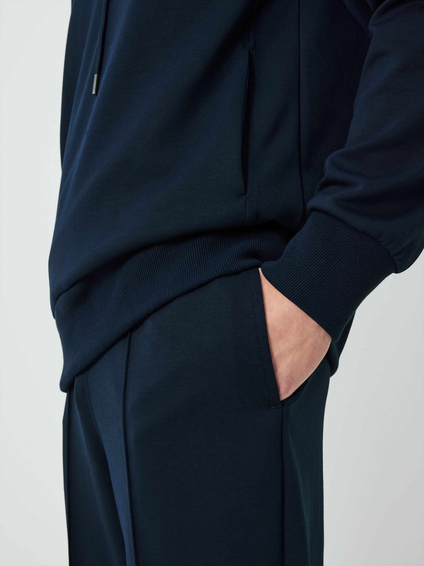 Kin Premium Tech Hoodie, Dark Sapphire at John Lewis & Partners