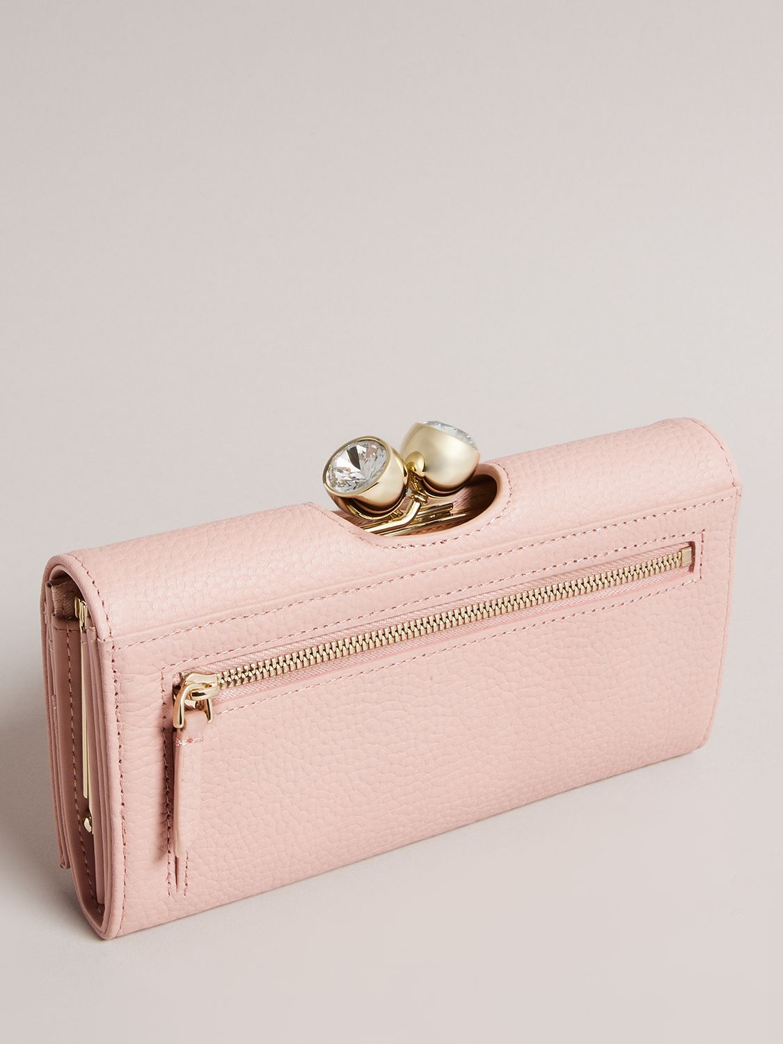 Ted Baker Rosyela Grained Leather Purse, Light Pink, One Size