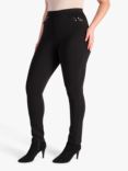 chesca Ponte Roma Pull On Trouser, Black