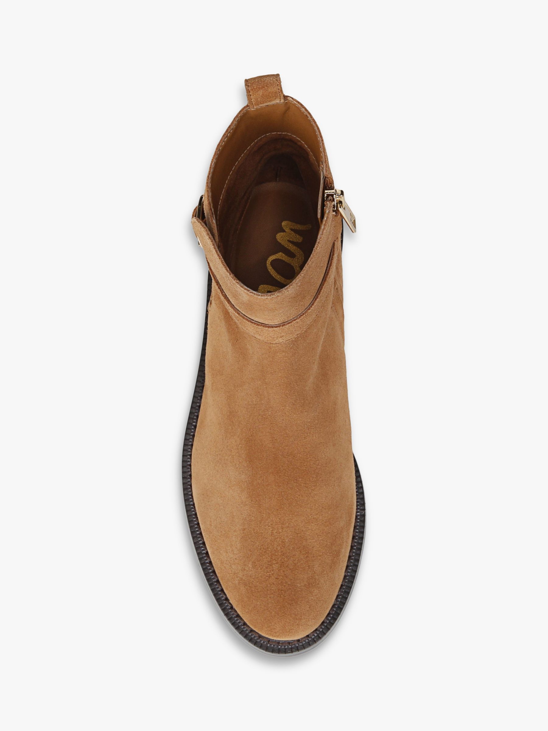 Sam Edelman Nolynn Leather Ankle Boots, Saddle, 3