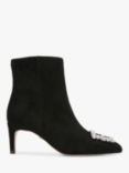 Sam Edelman Ulissa Luster Leather Ankle Boots, Black