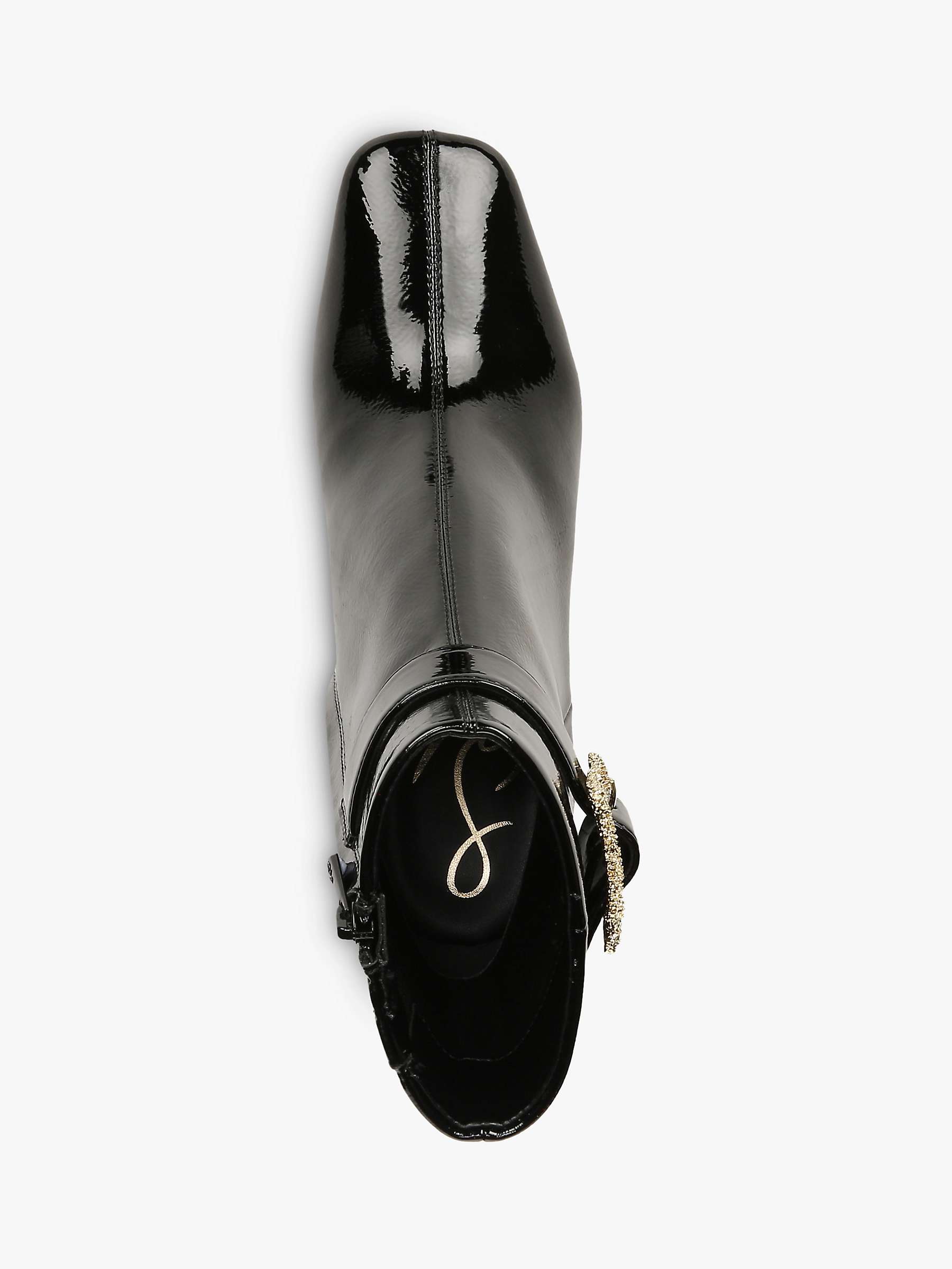 Buy Sam Edelman Corinne Block Heel Ankle Boots, Black Online at johnlewis.com