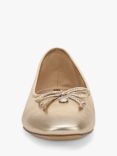 Sam Edelman Meadow Leather Ballerina Pumps, Gold Leaf