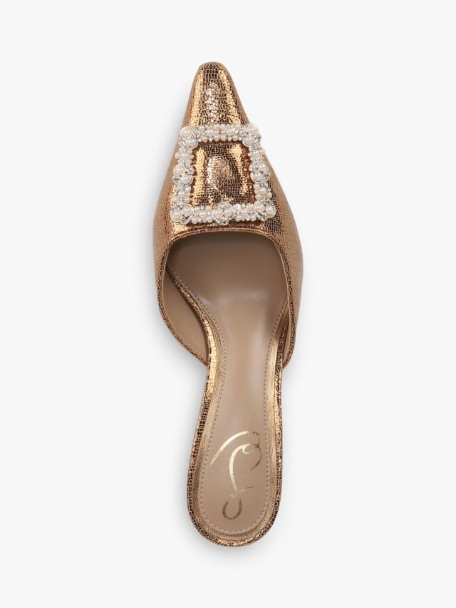 Sam edelman deals gold mules