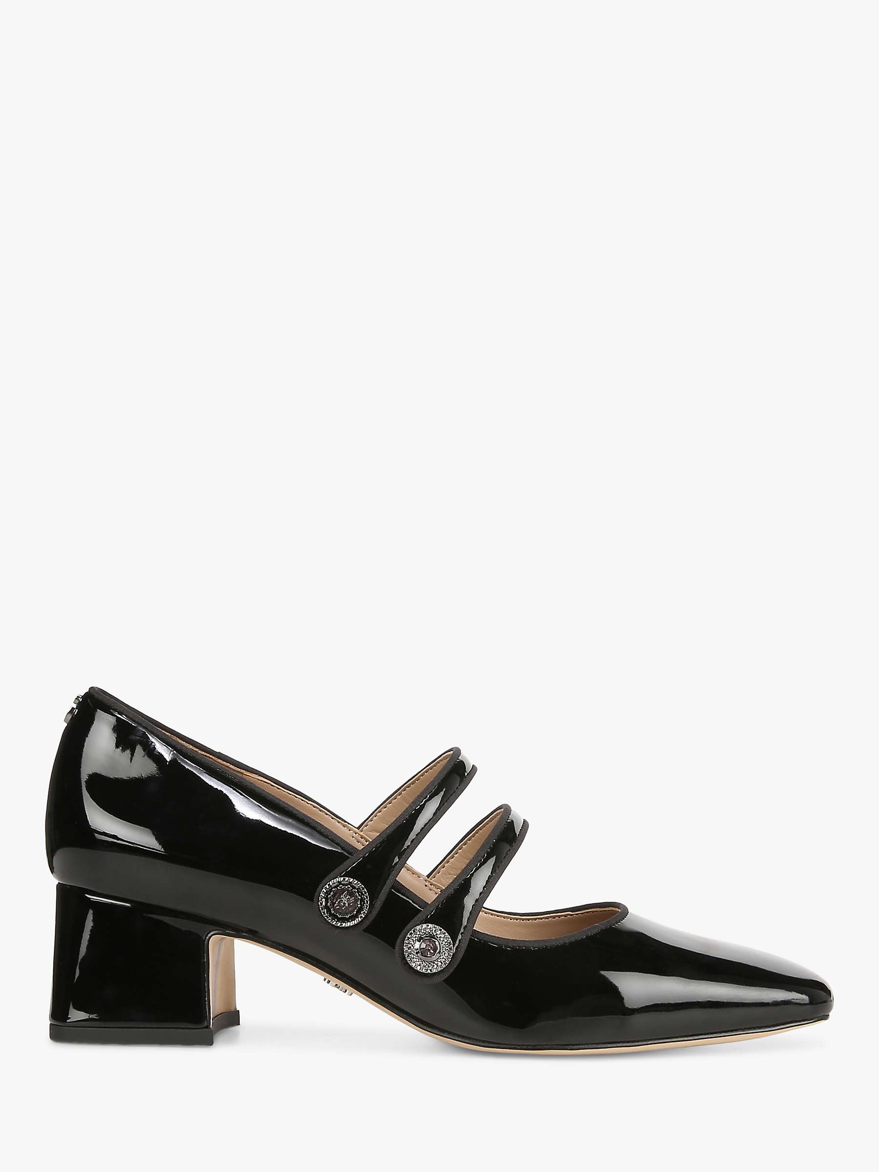 Buy Sam Edelman Tahira Heeled Mary Jane Shoes, Black Online at johnlewis.com