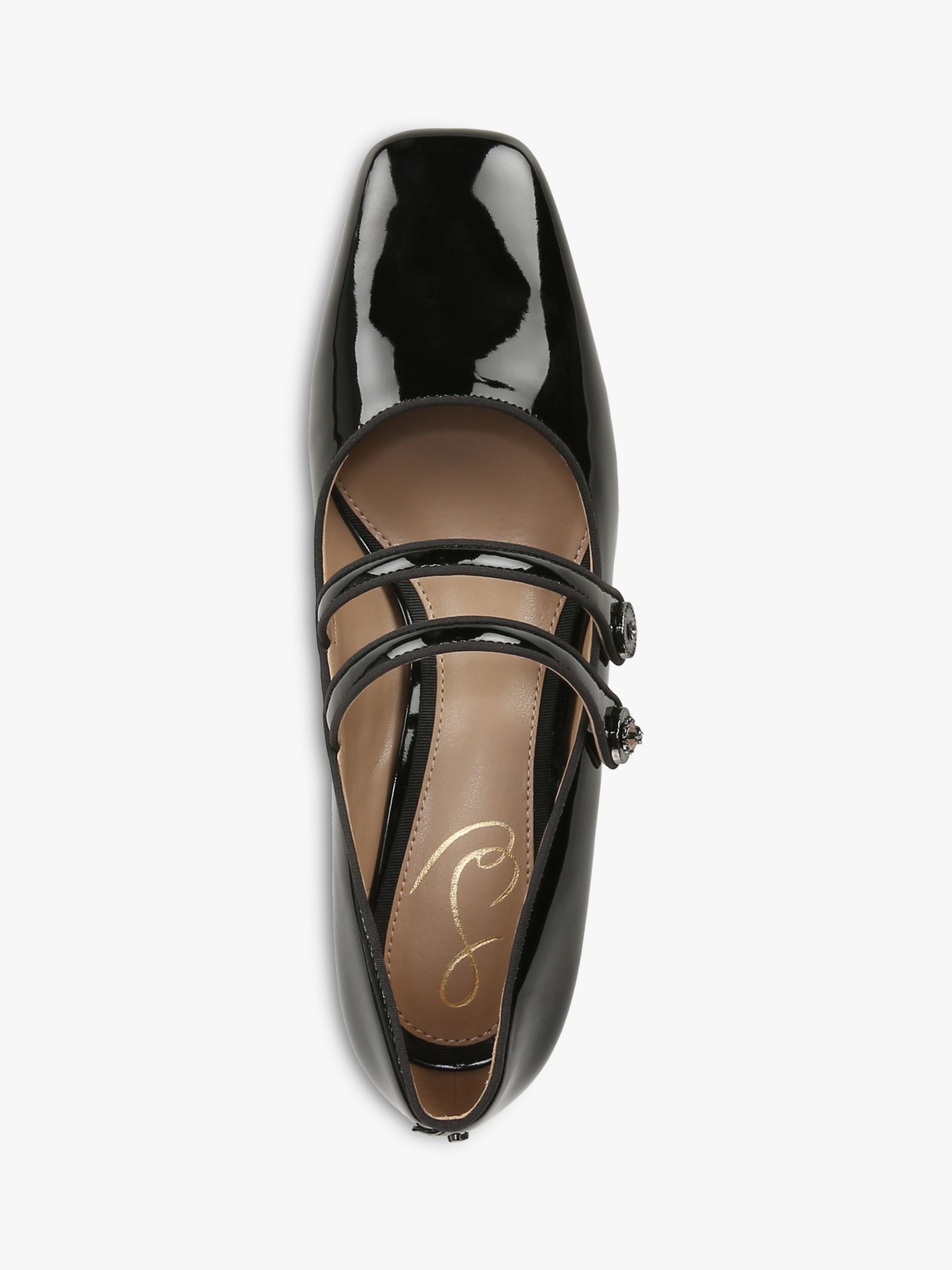 Sam Edelman Tahira Heeled Mary Jane Shoes, Black at John Lewis & Partners