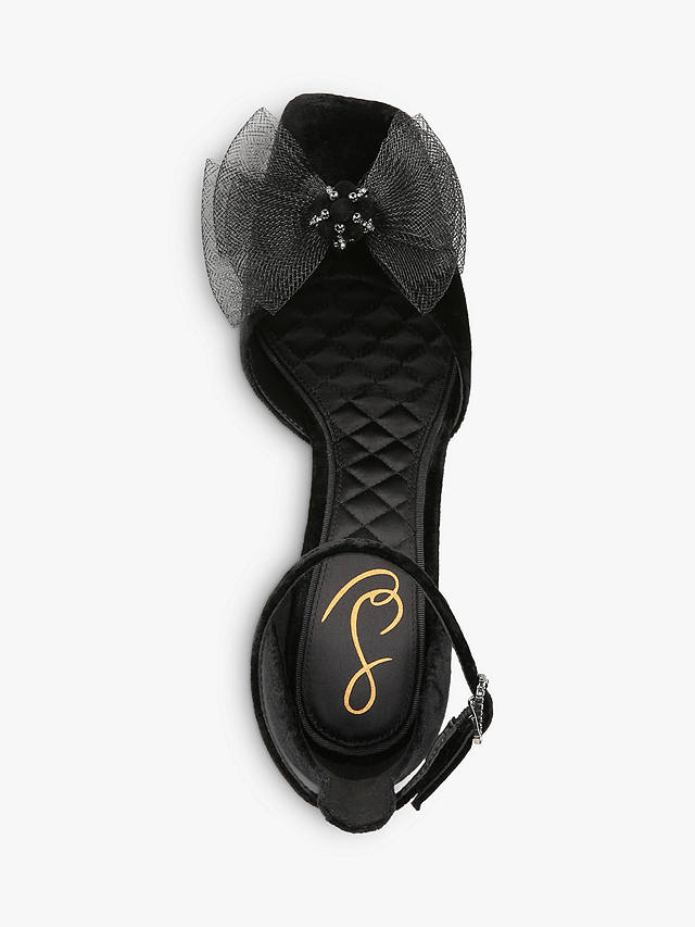 Sam Edelman Colter Ankle Strap Heeled Court Shoes, Black