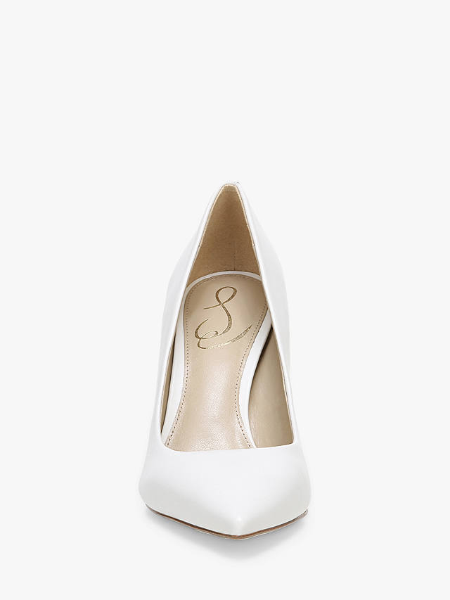 Sam Edelman Hazel Stiletto Heel Court Shoes, Bright White
